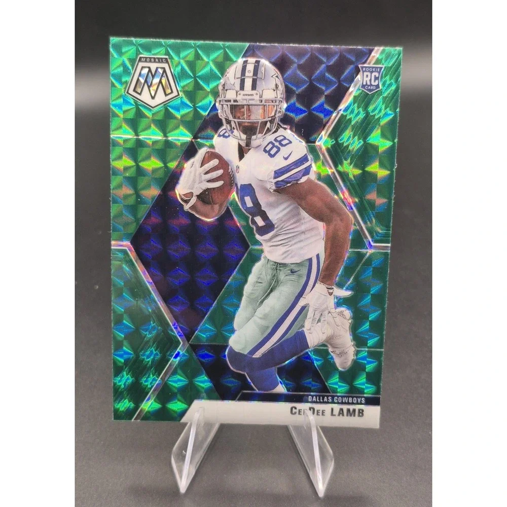 2020 Panini Mosaic Ceedee Lamb #207 Rookie Green Reactive Prizm (RC) Cowboys